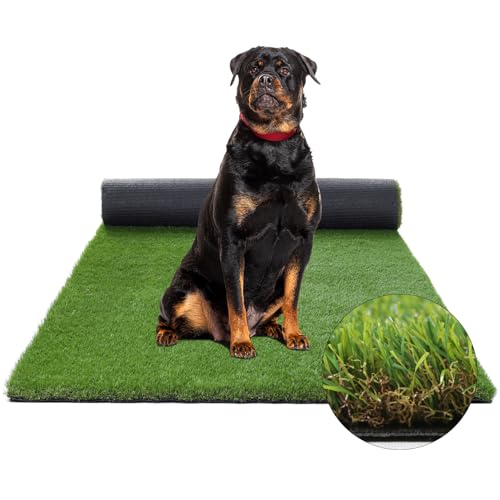 XLX TURF Extra Thick Outdoor Turf, Large Fake Grass Pad for Dogs Potty Kennel Patio Balcony, 6 FT X 10 FT - size: 6FTX10FT