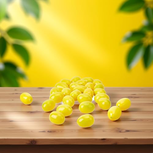 20Pcs Yellow Simulation Artificial Lemon Fake Fruit Disply Home Party Decor Artificial Fruit Trees for Home Decor Artificial Fruit Artificial Plants