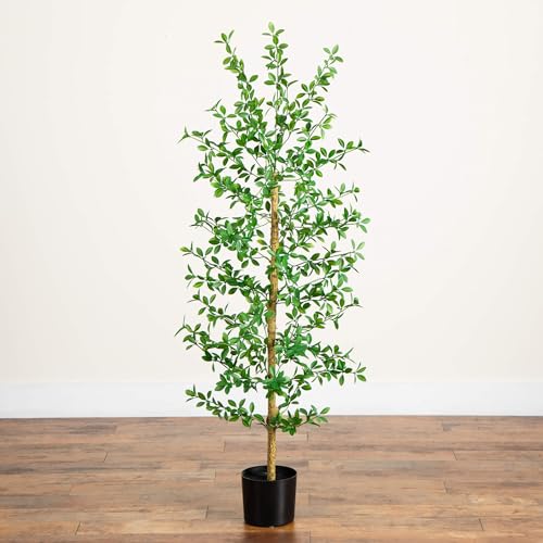 Nearly Natural 5ft Artificial Shady Lady Black Olive Tree - Mediterranean Style Indoor Fake Tree