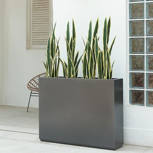 Melorca&Guilla Artificial Plants 6PCS 30“Tall Faux Snake Plant,Fake Snake Plants Artificial Snake Plants Agave Sansevieria Greenery for Garden Shop Office Home Décor - color: Yellow Snake Plants