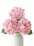 3 Pcs Real Touch Pink Hydrangea Artificial Flowers - 20" Large Jumbo 3D Latex Light Blush Pink Faux Hydrangeas for Baby Shower, Wedding Centerpieces, Vase Floral Arrangement (Light Pink) - color: Light Pink