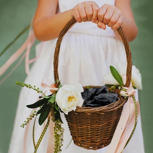 SITUMEIZI 1500PCS Black Rose Petals Artificial Silk Rose Petals Flower for Wedding Party Decor - color: Black, size: 1500