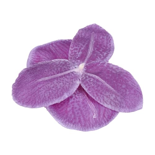 PATIKIL 10cm/3.9" Artificial Orchid Flower Heads, 20 Pack Silk Phalaenopsis Fake Butterfly Orchid Heads for Wedding Floral Bouquet Decor DIY Craft Making, Dark Purple - color: Dark Purple, size: 3.9"
