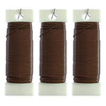 3 Rolls 22 Gauge Brown Paddle Wire Flexible Floral Wire for Flower Arrangement, Wreath, Garland - color: Brown