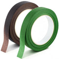 2 Roll Brown& Green Floral Tape 1/2" Width Flower Tape Florist Binding Tapes Waterproof Florals Tapes for Fresh Flowers Bouquets Stem Wrapping and Floral Arrangement Supplies