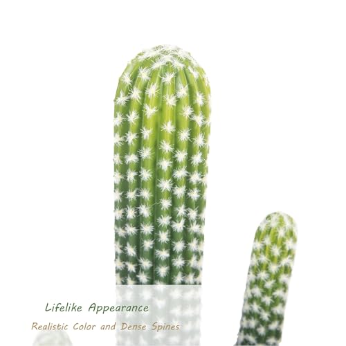 Artificial 31 Inch Cactus Plant Indoor Outdoor, Lifelike Fake Cactus Plant with Black Pot Indoor for Home Office Garden Store Porch Patio Living Room Bedroom Decor. - size: 31 Inch