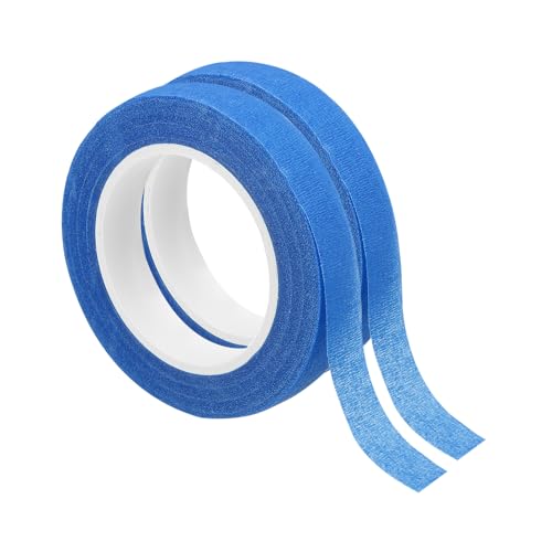 PATIKIL Floral Tape 1/2" x 30 Yard / 12mm x 27m, 2 Pack Flower Wrap Adhesive Tape for Bouquet Stem Wrapping, Blue - color: Blue