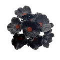 Rikyo 10 Stem 11" Bouquets Artificial Flowers Poppy Flowers,No Fade Anemone PU Fake Wild Flowers for Kitchen Table Centerpiece Vase,Home Wedding Holding Flowers Backdrop Arch Wall (Black) - color: Black