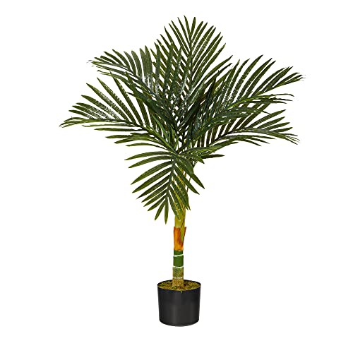 Nearly Natural 3ft. Golden Cane Artificial Palm Tree - color: Single Stalk, size: 3ft