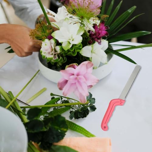 Tinsow Florist Professional Cutting Knife for Flower Foam Block Knives for Floral Foam Block Bricks (Pink) - color: Pink