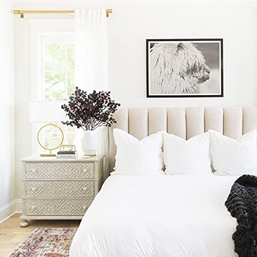 Uieke 6 Bundles Babys Breath Fabric Cloth Artificial Flowers European Fake Silk Flowers Real Touch Faux Artificial Gypsophila Bouquet for Home DIY Wedding Party Halloween Xmas Décor (Black) - color: Black, size: 6PCS