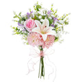 Suncalla Artificial Flowers Bouquet Romantic Fake Flower for Decoration and Wedding, Mix Faux Flowers Spring Decorations for DIY Bouquet Home Floral Arrangement Tables Centerpieces Decor