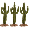 Healifty 3Pcs Simulated Cactus Decor Set 5.51X6.73X2.24In Faux Cactus Tabletop Ornament for Home Office Desktop Decoration Easy Care Artificial Plants
