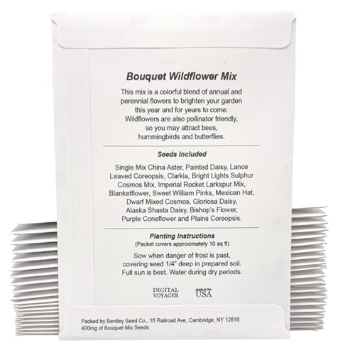 Baby in Bloom Seed Packet Favors Pre Filled with Wildflower Seeds -Baby Shower Party Favors for Guests, Thank You Gift or Present for Girl or Boy -Sage Green, White Floral Decorations -Bulk Pack of 20 - color: White, Sage Green