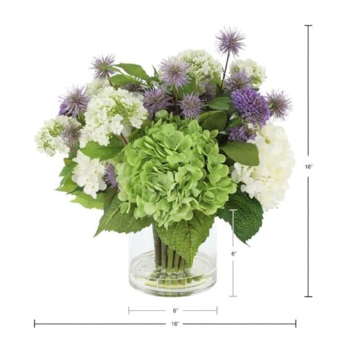 Into The Mystic, Faux Floral Arrangement, Large-Size Premium Artificial Indoor Flower Display with Beautiful Blooms and Foliage - High Energy Natural Looking Floral - color: Into the Mystic
