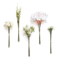 Ling's moment Artificial Greenery Stems Box Set, Faux Greenery Picks for DIY Bridal Bouquets Wedding Floral Arrangement Table Centerpieces, White & Light Green - color: Filler Flower Combo- White & Light Green