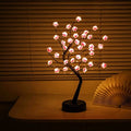 Cherry Blossom Tree Lamp, 18inch 36 Led Bonsai Tree Lights, Battery/USB Operated Japanese Decor Night Lights for Teacher Appreciation Graduation Back to School Bedroom Home Gift Idea,Warm White - size: 1ft 3in