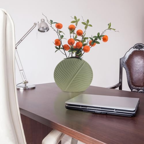Woration 4PCS Artificial Orange Branches Simulation Tangerine Plastic Tree Plant Stem with Fruit Fake Greenery Home DIY Décor Props 19.3inch - color: 19.3 Inch Fake Orange Branches