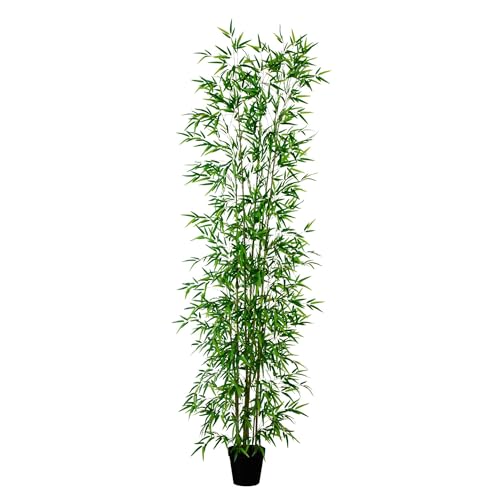 Nearly Natural 11ft. Artificial Green Bamboo Tree - size: 11ft