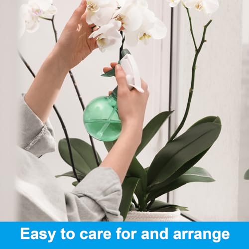PATIKIL Orchid Leaves 11.81 Inch, 3 Pcs Small Artificial Faux Phalaenopsis Foliage Real Latex Touch Green Plant 5 Leaves with Stems for Home Flowers Pot Decor, Green