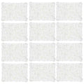 Flower Wall Panel Backdrop: 12 Pcs 24 x 16 Inch White Artificial Hydrangea Floral Panels - color: White, size: 12 PCS