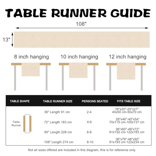 Viking Tree of Life Pagan Dining Table Runner, Vintage Black Gold Raven Birds Celtic Style Nordic Medieval Burlap Kitchen Decoration, Retro Indoor Outdoor Home Decor Party Supply 13 x 108 Inches - color: Viking Tree, size: Table Runner 13''X108''