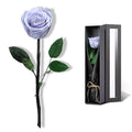 Blue Flowers for Delivery Prime, Preserved Blue Roses Flower Gifts for Women, Real Roses Single Rose Gifts for Her, Mom Birthday Gifts from Daughter, Solid Lilac Roses - color: 09-solid Lilac