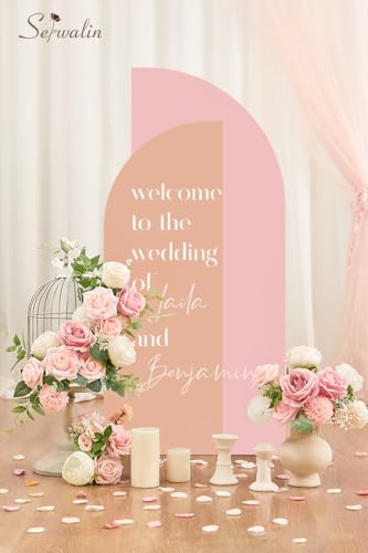 Serwalin 2 Pcs Artificial Flowers Fake Flowers for DIY Wedding Bouquets Cake Flowers Decoration Mixed Roses Combo Blush Pink and White Flower Centerpieces Arrangements for Home Party Decor - color: A Abby Blush Pink, size: 2 Boxes
