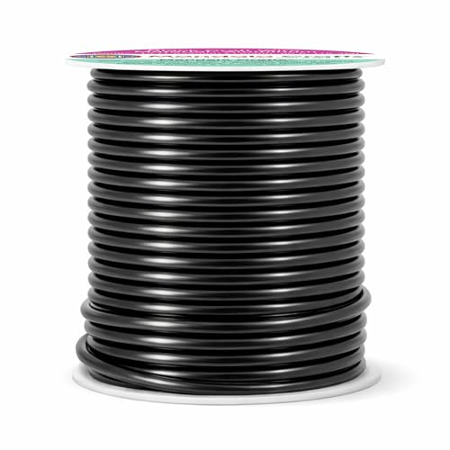 Mandala Crafts 13 Gauge Anodized Aluminum Craft Wire for Jewelry Making - 60 FT Colored Flexible Black Wire - Bendable for Bonsai Armature Crafting Sculpting - color: Black, size: 13 Gauge