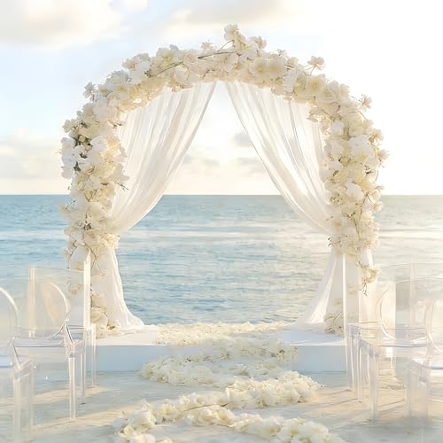 2 PCS White Artificial Cherry Blossom Garland, 135 Head Flowers Vine with Green Leaves for Spring Home Decor, Wedding, Party, Indoor Decoration, Mother's Day and Valentine's Day Gifts - color: 2pcs 135-head White