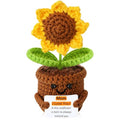 Mothers Day Mom Gifts from Daughter Son Crochet Sunflower Gifts for Mom Women I Love You Birthday Gifts for Women Mother in Law