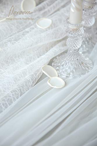 Floroom 500pcs Rose Petals Ivory Faux Silk Flower Petals for Wedding Flower Girl Basket White Aisle Scatter Dinner Table Centerpieces Party Confetti Bridal Shower Romantic Night Decoration - color: Ivory, size: 500pcs