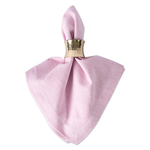 DII Chambray Kitchen, Tabletop Collection, Rose, Napkin Set - color: Rose, size: 20" x 20" (Set of 6)
