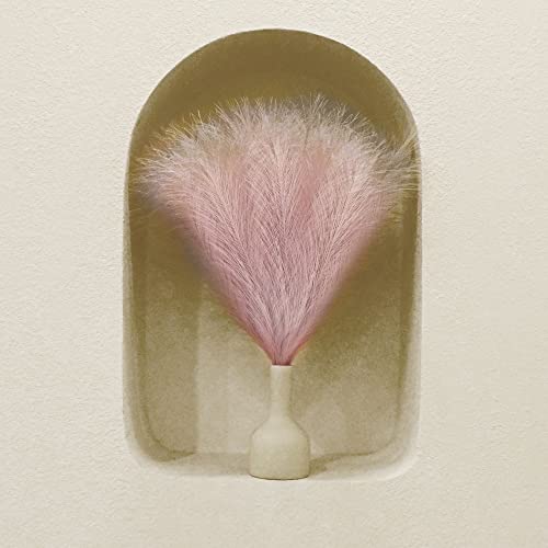 6 PCS Faux Pampas Grass Arrangement - 18"/45cm Artificial Fluffy Pompous Grass Stems for Boho Chic Home and Wedding Decor (Dust Pink) - color: D4- Dust Pink