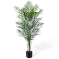 Artificial Areca Palm Plant 7Ft Fake Tropical Palm Tree Perfect Faux Dypsis Lutescens Plants in Pot for Indoor Outdoor House Home Office Garden Modern Decoration Housewarming Gift - size: 7ft