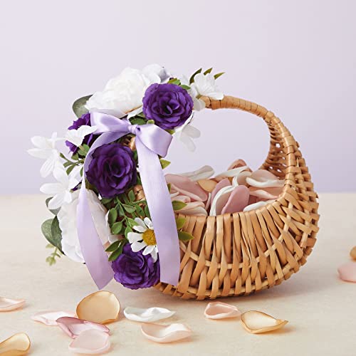 Bright Creations Artificial Flowers Stemless Silk Rose Heads - 2 in, 75 Pack, Purple - Wedding & Bridal Shower Decorations - Centerpiece Table Decorations & Flower Wall Backdrop
