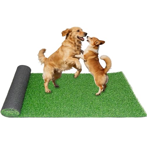 Artificial Grass Rug 39.37x31.49 in Indoor Outdoor, 0.35inch Pile Height,Fake Realistic Pet Grass Rug Synthetic Lawn Carpet,Astroturf Faux Indoor Landscape for Patio, Garden, Yard, Balcony - size: 39.37X31.49IN