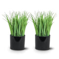 2 Pack Fake Plants Indoors Potted Wheat Grass Faxu Plants for Desk Table Shelf Decor, Artificial Plants Greenery Indoor for Bathroom Office Kitchen Living Room Home Decoration