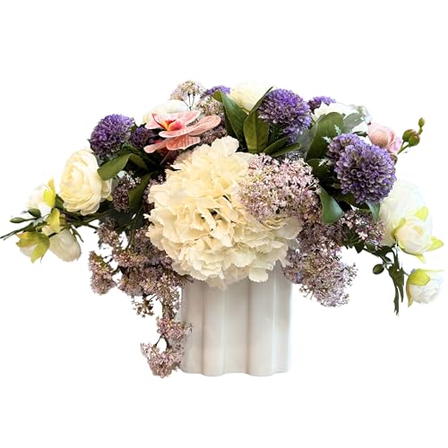 Love Spell - Faux Floral Arrangement, Large-Size Premium Artificial Indoor Flower Display with Beautiful Blooms and Foliage That Lasts Forever - High Energy Natural Looking Floral - color: Love Spell