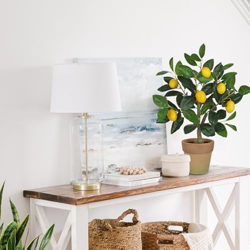 Oairse Artificial Potted Plants 19.7 inches Small Fake Lemon Tree Artificial Lemons Citrus Tree with Terracotta Pot Faux Plants Indoor Lemon Decorations for Home,Office, Living Room Table, Desk - style: Terracotta Pot