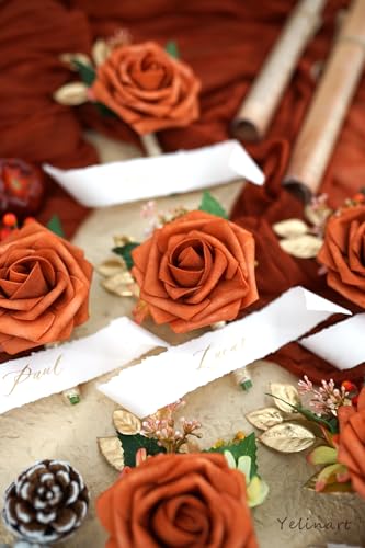 1 Pc Sinlge Orange Boutonniere for Men for Wedding Groom Groomsmen Artificial Rose Rose Flowers Boutonniere for Wedding Ceremony Anniversary Formal Dinner Party - color: Orange, size: 1 Pack