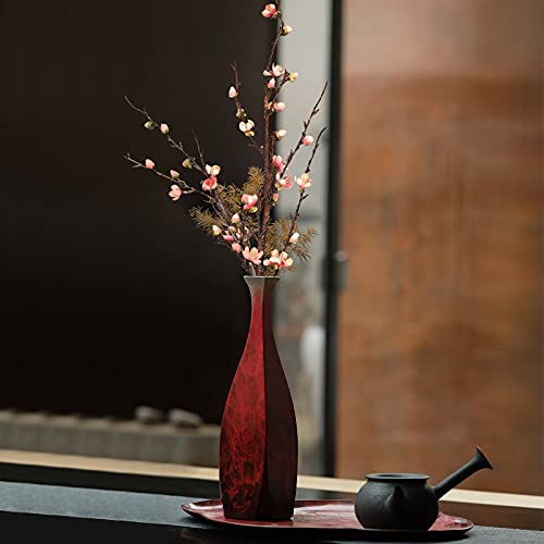 SNAIL GARDEN Artificial Plum Blossom Branches, 2 Sizes - 33.5 & 21.2" Faux Silk Flower Bouquet with Blooming Flowers & Buds for Home Table Decor, Vase Fillers Centerpiece