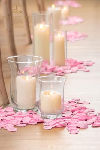 TINGE TIME 200pcs Silk Rose Petals Pink Flower Petals for Wedding, Flower Girl Basket, Aisle Runner, Romantic Dinner Centerpieces, Proposal, Party Confetti - color: Pink