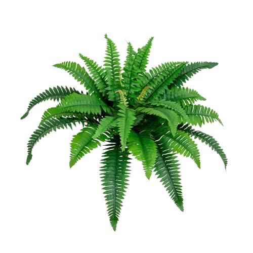Nearly Natural 32in Boston Fern Set of 2 - Realistic Artificial Fern Plants with Flexible Branches and Lifelike Leaves, Low-Maintenance Indoor Ferns for Home and Office Decor