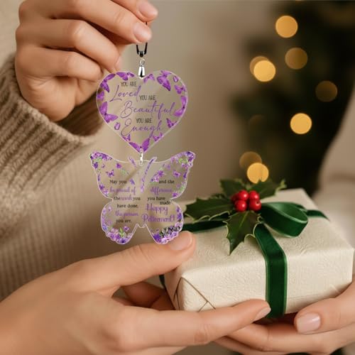 Retirement Gift for Woman 2026 - First Christmas Retirement Gifts - Coworker Leaving, Goodbye Gift, Farewell Gifts for Coworkers, Boss, Employee, Teacher, Nurse, Woman, Friends, Mom, Grandma - color: 13 - Retirement Butterfly
