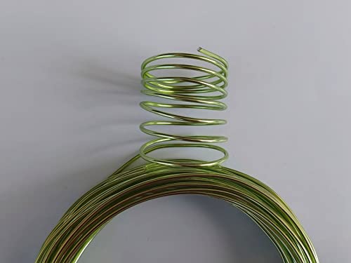 15 Gauge Anodized Aluminum Wire 49 Feet for Jewelry Making Craft DIY（1.5mm,Fruit Green,41508） - color: Fruit Green, size: 15 Gauge