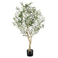 LYERSE 4ft Olive Tree - Olive Trees Artificial Indoor - Faux Olive Tree 4ft with Large Olive Branches and Lifelike Fruits - Fake Olive Tree for Modern Home Office House Living Room Decor - size: 4ft