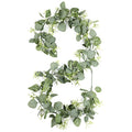 Gypsophila Artificial Eucalyptus Garland 2 Pack, 5.8Ft Faux Baby Breath Flowers Vine, Real Touch Hanging Flower Decor for Wedding Arch Party (White)