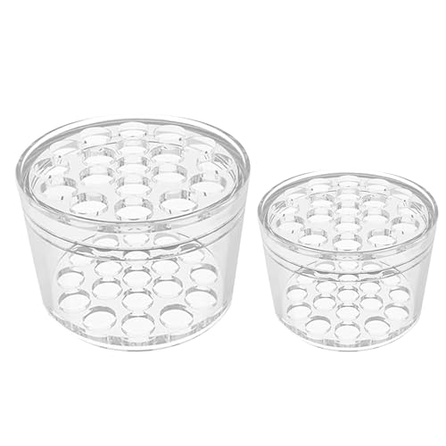 4 Pack Flower Arrangement Holder for Vase, Spiral Blossom Grid Flower Frog Stem Support, Ikebana Bouquet Tool (Clear) - color: Clear-4p