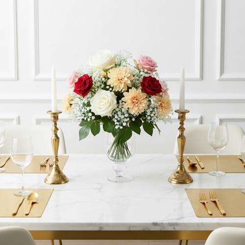 120PCS Baby Breath Artificial Flowers Babies Breath Flowers Artificial Bulk Faux Flower Bouquet White Flores Real Touch Fake Flower Arrangements Wedding Centerpieces Tables Decorations